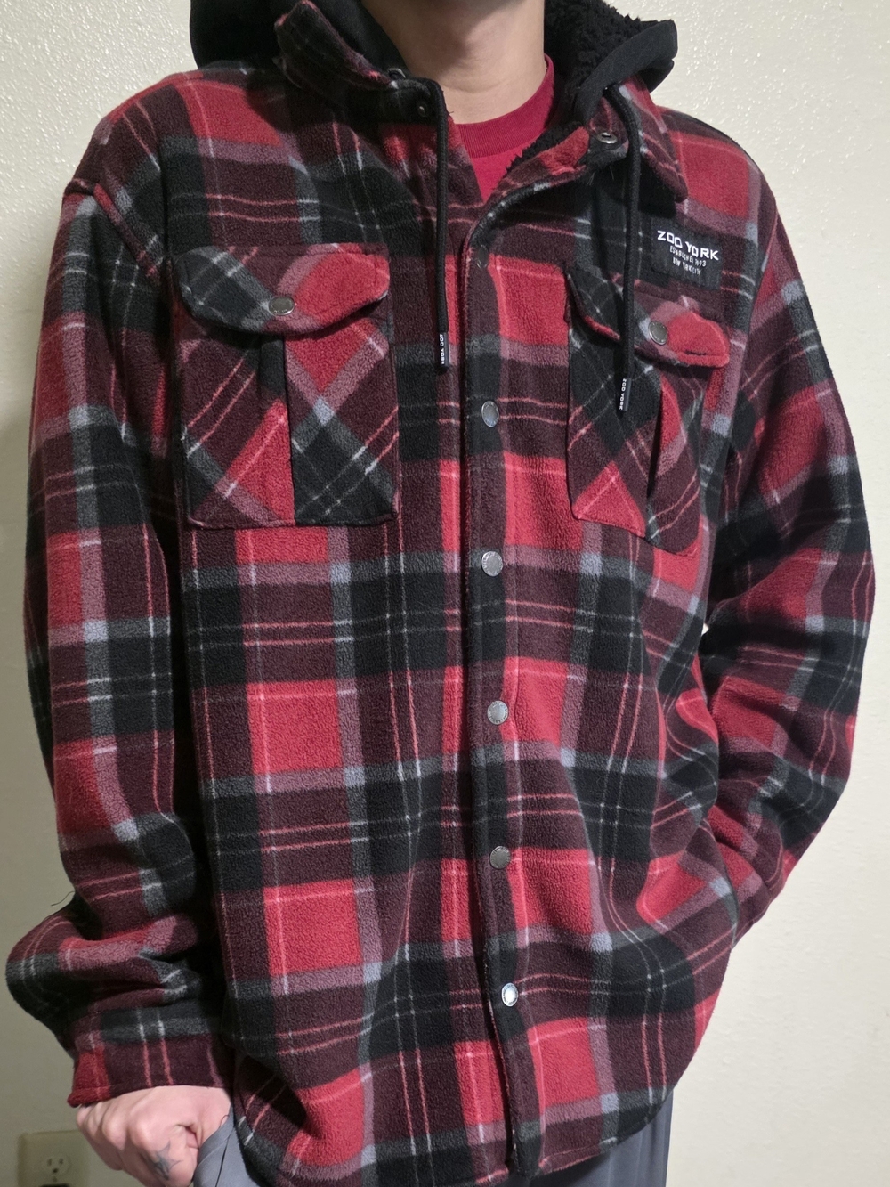 Zoo York Black Sherpa Teddy Jacket